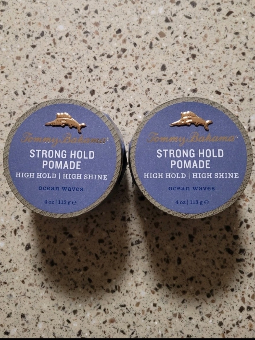 2 Tommy Bahama Strong Hold Pomade High Hold High Shine Ocean Waves 4oz Ea SEALED
